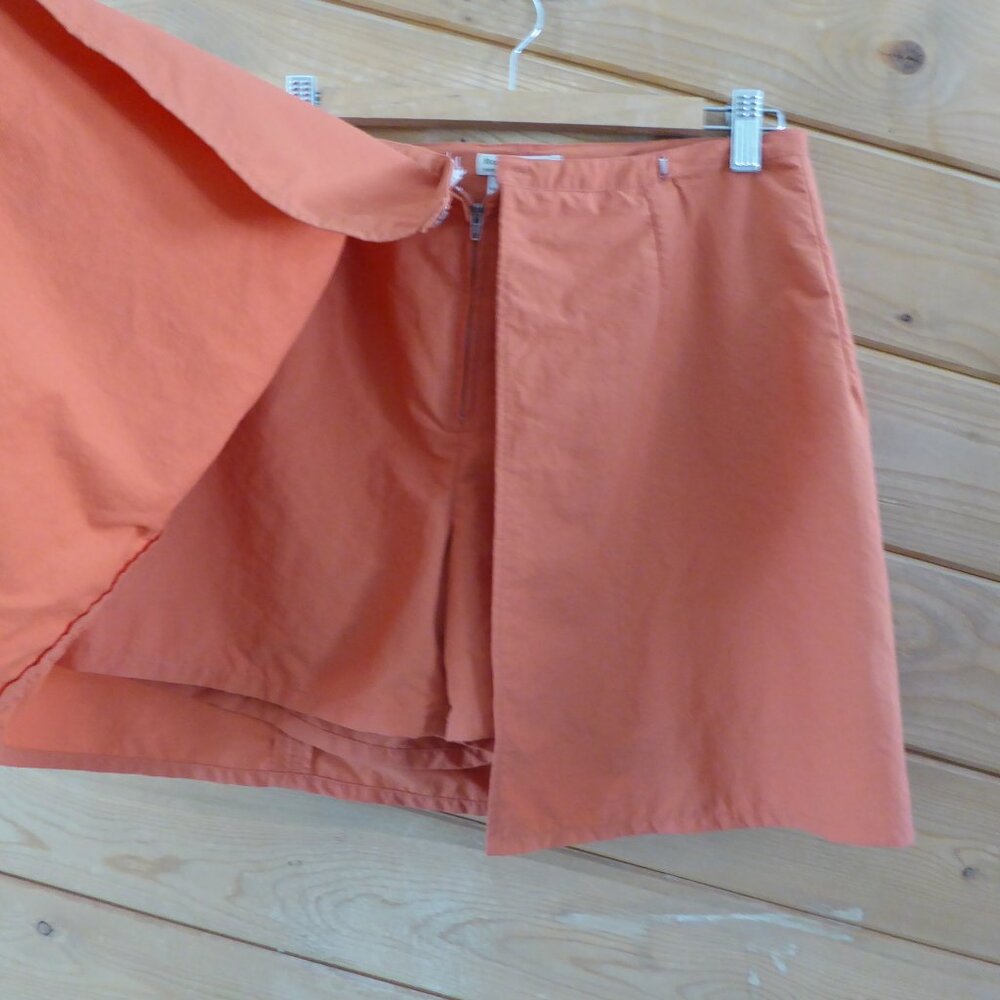 Royal Robbins Orange Brown 100% Nylon Faux Wrap Shorts Skort Hiking Camping 10 - Picture 6 of 8